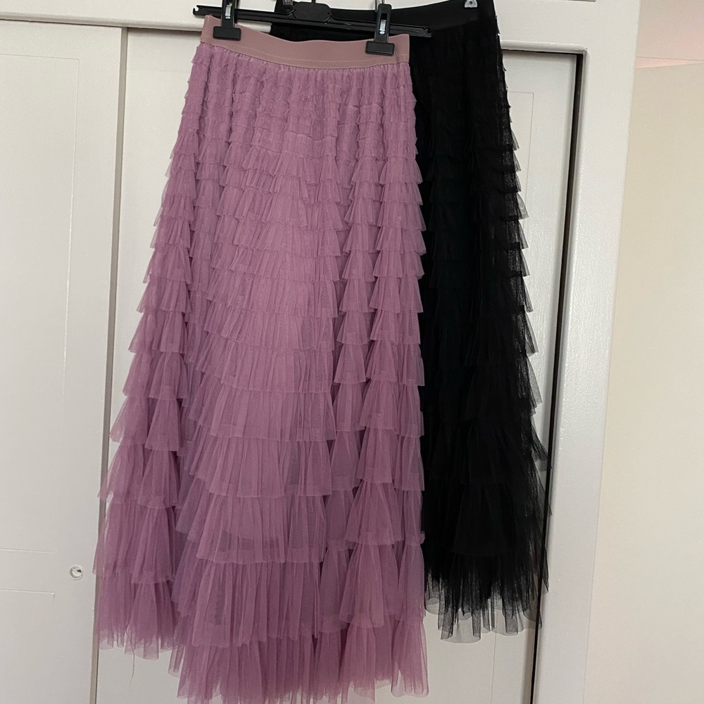💜🖤 2 MIDI/MAXI TULLE SKIRTS  🖤💜